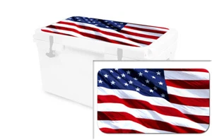 Vinyl Cooler Wrap fits RTIC 65qt | Decal Skin LID - USA Stars - Picture 1 of 7