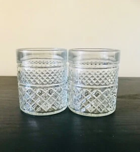 Vintage Anchor Hocking Glasses x 2 - Genuine stamped - Picture 1 of 4
