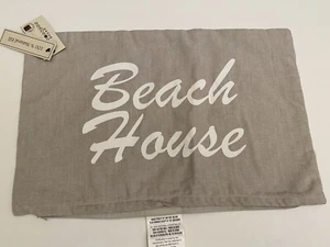 Beach House Throw Pillow Cover Cushion 12 x 18 Seaside Decor - Picture 1 of 2