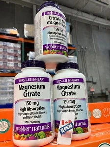 QTY:3), WN Magnesium Citrate 150 mg - 300 Capsules,  EXP:2029SEP - Picture 1 of 24