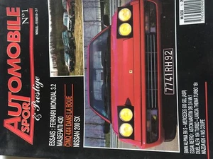 RARE REVUE AUTOMOBILE SPORT N°1 FERRARI MONDIAL NISSAN 200SX BMW ALPINA B6S - Picture 1 of 1