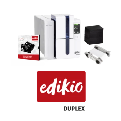 Evolis Edikio Duplex Plastic Card Retail Price Tag Printer Bundle, Inc Software - Image 1 of 3
