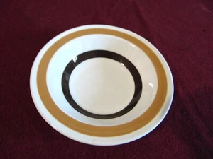 One Vintage Carrigaline Irish Pottery 6.5" Cereal Soup Bowl Brown Stripe Rare - Picture 1 of 4
