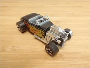Hot Wheels 1975 Ford Roadster Black With Flames Car Vintage Die Cast - Picture 1 of 11