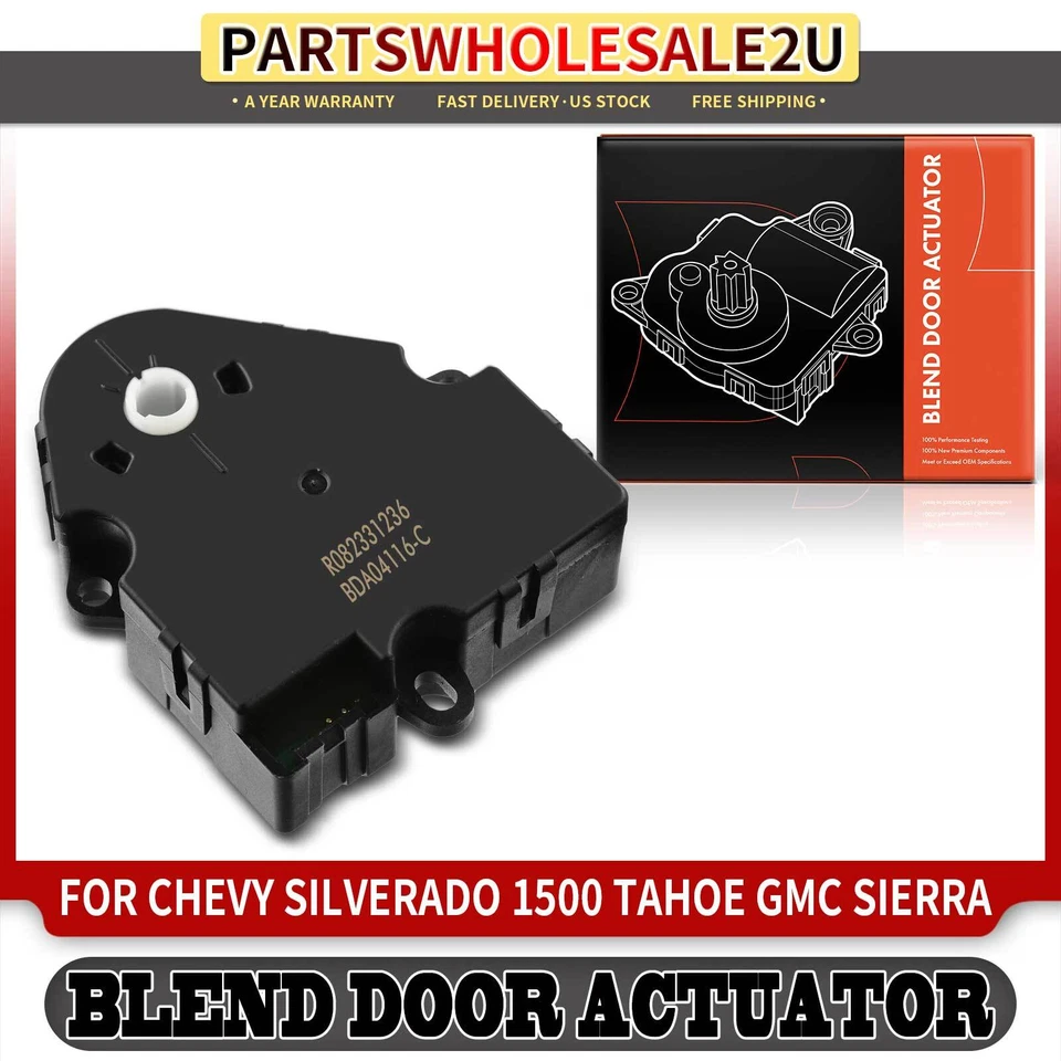 Actuador de puerta principal de mezcla de entrada de aire con 3 pines para Chevrolet GMC C/K 1500-3500 Foto 1 de 4