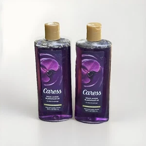Pack of (2) New Caress Body Wash 18 Ounce Black Orchid & Patchouli (532ml) - Picture 1 of 9