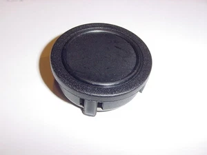 BOAT STEERING WHEEL CENTER CAP SMOOTH FLAT center BLACK NEW 2" ID 2-1/4" TOP - Picture 1 of 4
