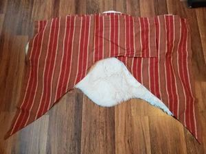 Park Designs Set Of 2 100% Cotton Curtains Striped Red Brown Beige 66x33 - Picture 1 of 6