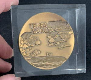 Rare State of Israel Terra Sancta/ Love Thy Neighbor As Thyself Bronze Medal - Picture 1 of 12