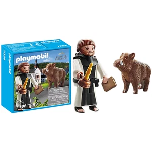 Playmobil Special Plus 71398 Moine et Sanglier Figurine Jouets Jeux Construction - Imagen 1 de 24