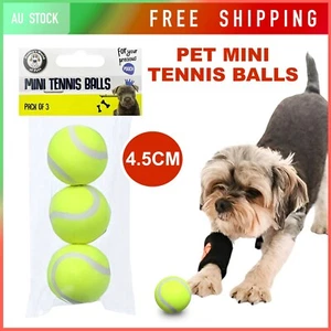 4.5cm Mini Tennis Balls Puppy Toy Play Fetch Training Small Puppy Chew no bounce - Picture 1 of 2