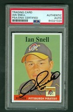 Ian Snell Autographed 2007 Topps Heritage Card #261 Pirates PSA/DNA Encased