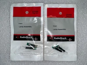 2 Packs Radio Shack 12VDC, 60mA Green Lamp Assembly. 272-0334. Brand New!! - Picture 1 of 5