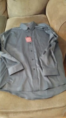 NWT Men's Red House Gray Non Iron Shirt Size XL - Image 1 of 4