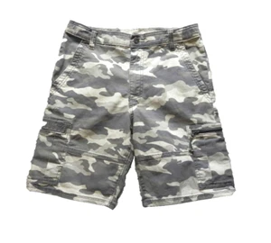 Wrangler Shorts Youth 18 Regular Flat Front Cargo Spandex Camo Military Boys - Picture 1 of 9