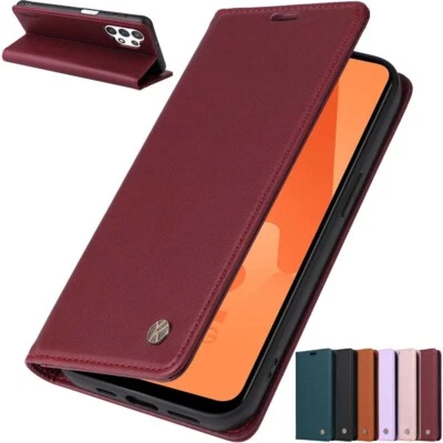For Samsung A14 A34 A54 A13 A23 A33 A53 Magnetic Flip Wallet Leather Case Cover - Image 1 of 4