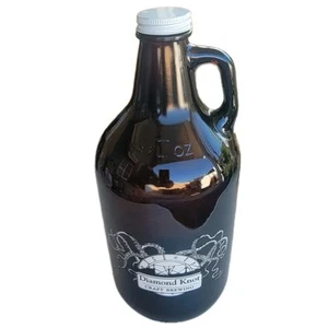 Vidrio de elaboración artesanal Diamond Knott 64 oz, Growler 1,89 L, Mountlake Terrace, WA - Imagen 1 de 3