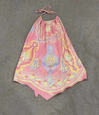 McLaughlin 粉色和黄色 100% 吊带上衣 - S — 第 1/4 张图片