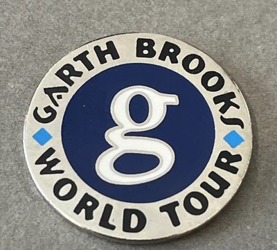 Prendedor de solapa de colección Garth Brooks World Tour metal país conmemorativo coleccionable Foto 1 de 4