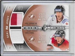 2011-12 SPx Joe Thornton/Eric Staal Winning Combos Dual Jersey # WC-TS - Picture 1 of 2