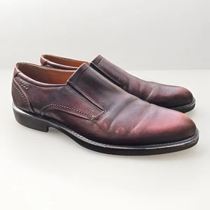 Ecco Mens Shoes Brown Loafers Slip On Size 45 Eu / 11.5 US - Picture 1 of 24