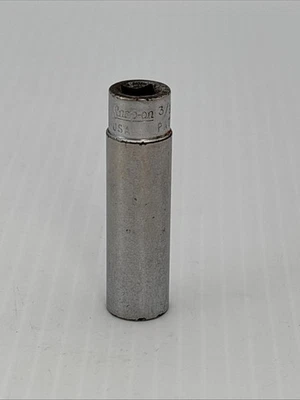 SNAP-ON TOOLS 1/4" DRIVE 3/8" DEEP 6 POINT SOCKET - MADE IN USA - SAE - STM12 - Image 1 of 4