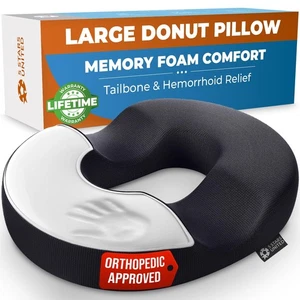 5 STARS UNITED Donutkissen Hämorrhoiden Steißbein Kissen - großes Kissen gegen Schmerzen - Bild 1 von 10