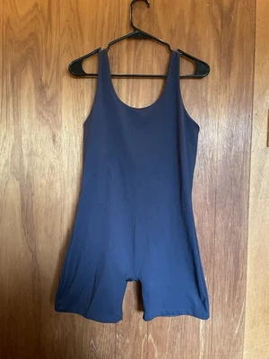 Pantalones Cortos Mameluco Girlfriend Collective Azul Marino Bicicleta Unitard Negro Talla Extra Grande XL Foto 1 de 4