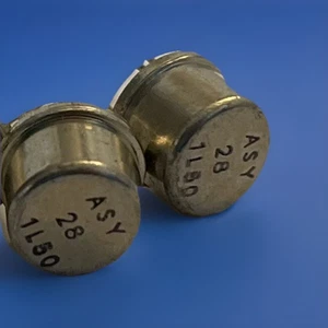 2 Stück - ASY28 *Matched* - Germanium Transistor - PHILIPS/MULLARD - TO-39 - NEU - Picture 1 of 1