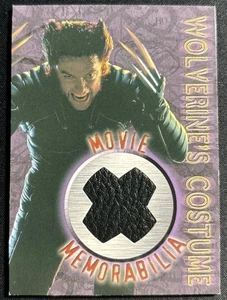 2000 Topps X-Men The Movie Wolverine Hugh Jackman Costume Memorabilia Relic Card - Picture 1 of 2
