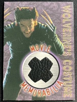 2000 Topps X-Men The Movie Wolverine Hugh Jackman Costume Memorabilia Relic Card - Image 1 of 2