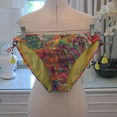 Parte inferior de bikini Bleu Rod Beattie para mujer con estampado de cachemira talla 10 nueva con etiquetas Foto 1 de 4