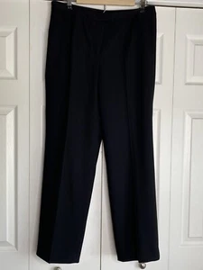 Nygard Collection Dress Pants Women's Black Straight Leg Lined No Pockets Sz 10P - Picture 1 of 4