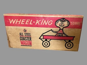 Vintage Wheel King Squire All Steel Childs Coaster Wagon Unopened NOS - Picture 1 of 7