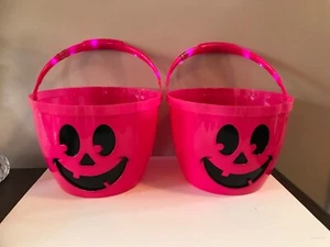 2 T-Mobile Tuesdays light up halloween pink bucket PUMPKIN 2023 - Picture 1 of 4
