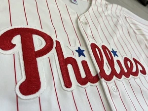 AUTHENTIC MLB RUSSELL ATHLETIC PHILADELPHIA PHILLIES HOME BASEBALL JERSEY 48 - Picture 1 of 6