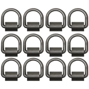 {12 Pack} 5/8" Heavy Duty Weld-On Forged Mounting D Ring 18,000lb - Picture 1 of 6