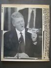 Ap Wire Press Photo 1993 Pres Bill Clinton Health Care Reform  Holds Id Card