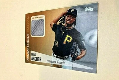 2019 TOPPS SERIES TWO CHRIS ARCHER MAJOR LEAGUE MATERIAL 007/150 #MLM-CA & bonus - Image 1 of 2