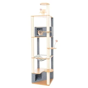 Furhaven 15.75" Tall Playground for Indoor Cats, Ft. Sisal Scratching Posts, ... - Picture 1 of 7