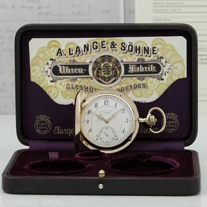 Reloj Bolsillo A. Lange & Söhne Calidad 1A, Oro 18k con Caja y Certificado 1906 - Imagen 1 de 18