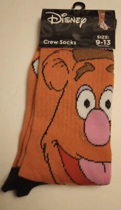 NIP New Pair Disney Fozzie Bear Socks Size Adult Muppets! - Picture 1 of 1
