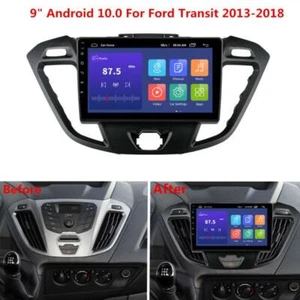 Reproductor de radio estéreo Android 10.0 para Ford Transit 2013-2018 WiFi GPS navegación - Imagen 1 de 12