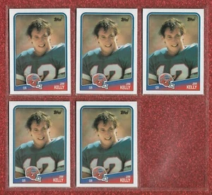 NM-MINT OR BETTER (5) CARD LOT 1988 TOPPS #221 JIM KELLY HOF BILLS MIAMI - Picture 1 of 1