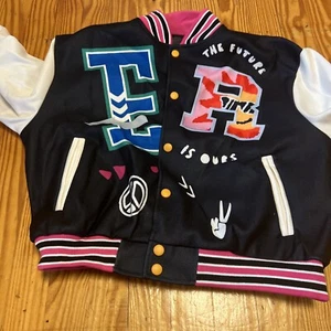 The Future Is Ours Girls Button Short Jacket Youth 2X Women’s Small - Picture 1 of 2