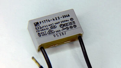 ERO Condensatore antidisturbo X2 0,22μF 250 V~ MKT pellicole condensatore filtro di rete 0,22uF