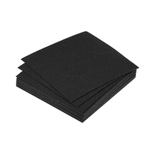 Doux Feutre Feuilles Tissu Artisanat Feuilles Noir 6 Pouce x 6 Pouce Set 18 - Imagen 1 de 7