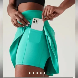 Athleta Ace Tennis-Skort 15,5" Damen klein türkis Pickleball adrette Training - Bild 1 von 11