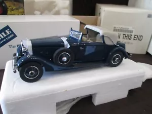 Danbury Mint Diecast RARE 1934 Hispano-Suiza J12 Cabriolet BLue 1:24 scale - Picture 1 of 9