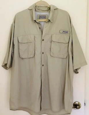 BImini Bay Outfitters Men's Button Down Vented Fishing Shirt XXL/TTG/XXG EUC - Image 1 of 4